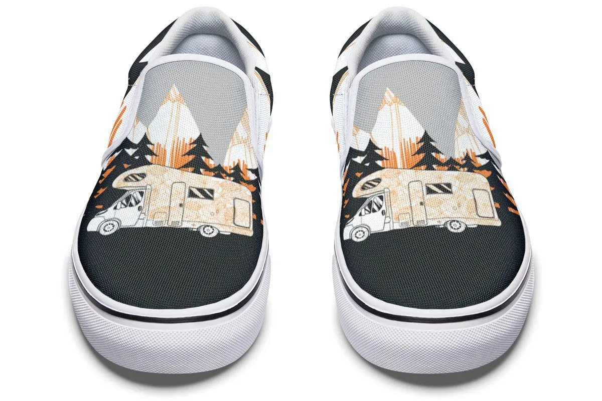 Camping Art Slip-On Shoes