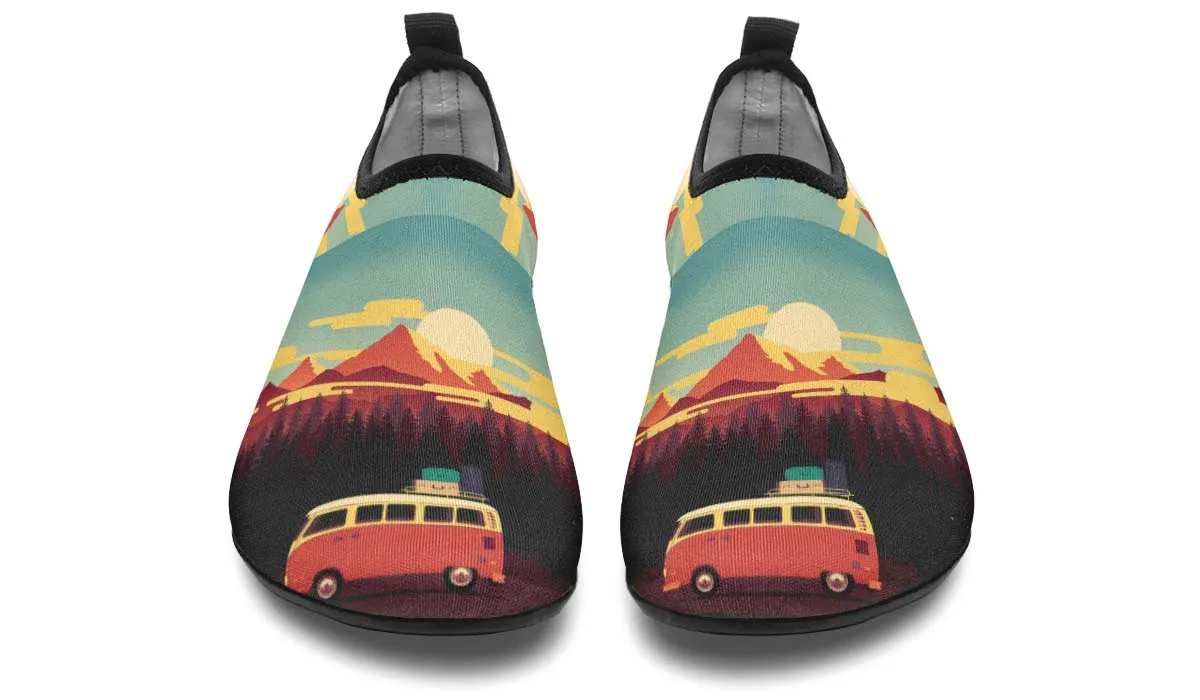 Camping Sunset Aqua Barefoot Shoes