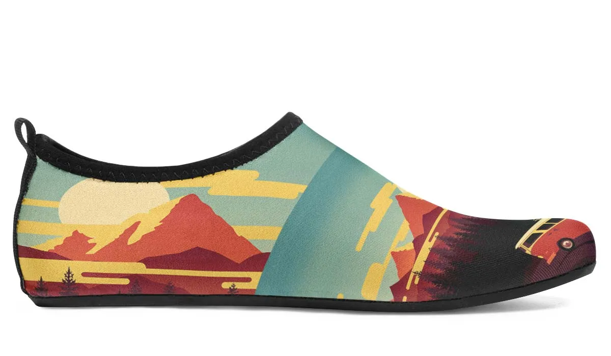 Camping Sunset Aqua Barefoot Shoes