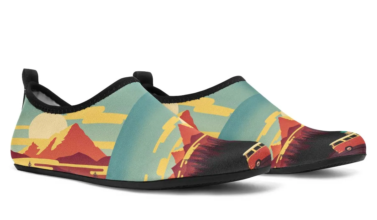Camping Sunset Aqua Barefoot Shoes