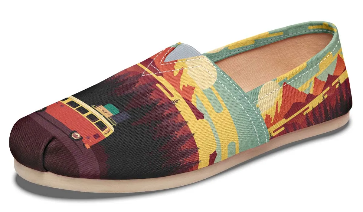 Camping Sunset Casual Shoes