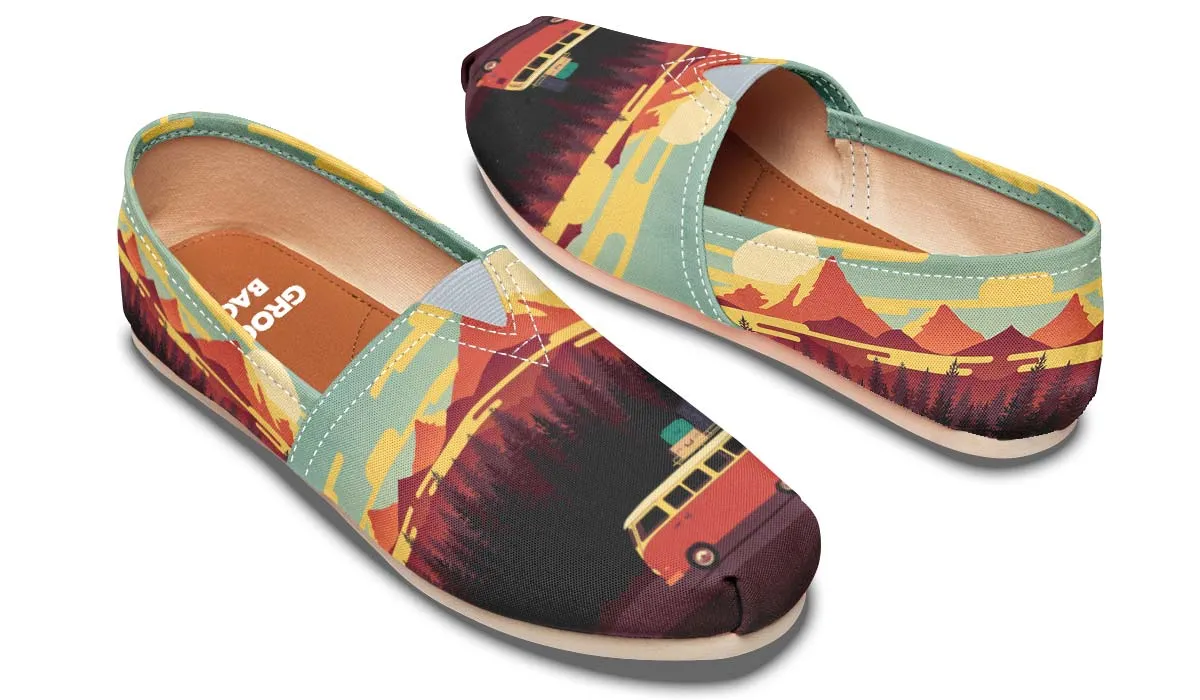Camping Sunset Casual Shoes