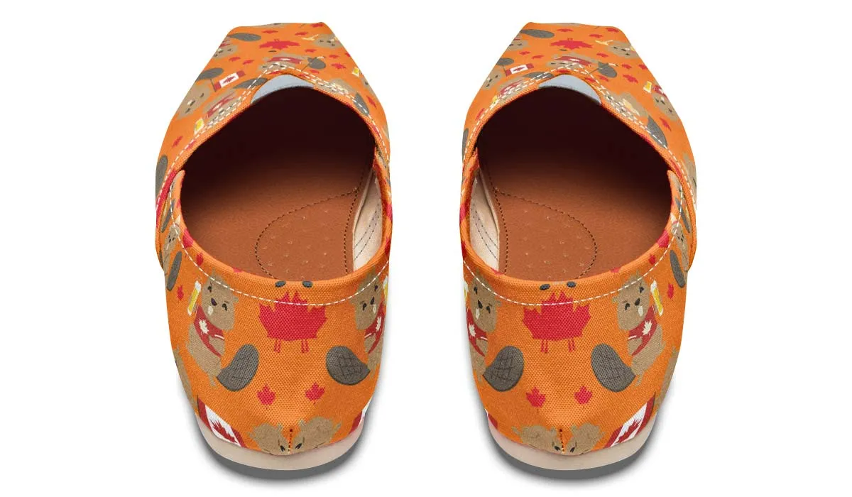 Canadian Beaver Pattern Casual Shoes