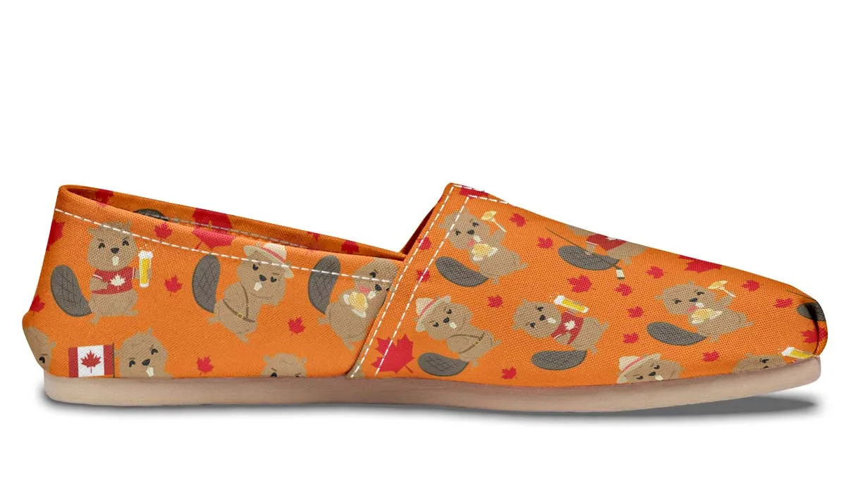 Canadian Beaver Pattern Casual Shoes