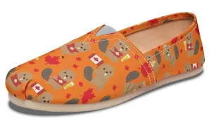 Canadian Beaver Pattern Casual Shoes