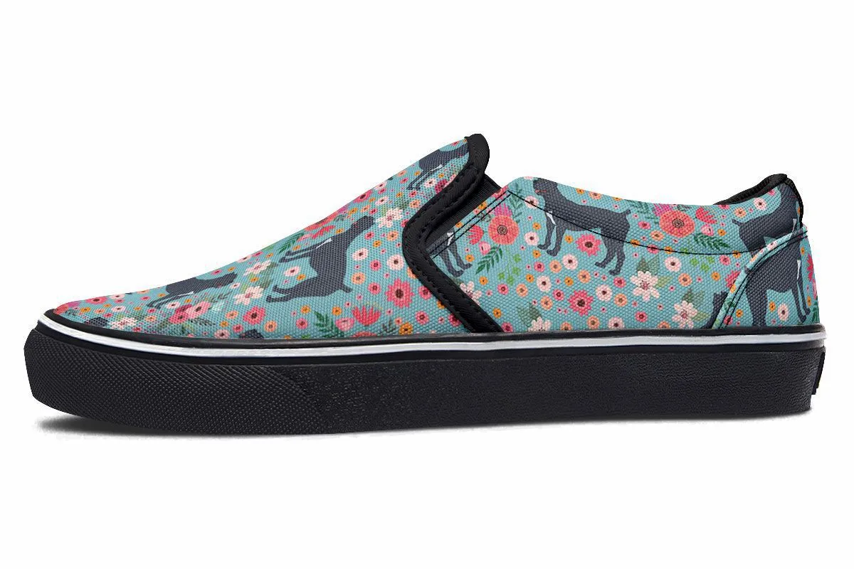 Cane Corso Flower Slip-On Shoes
