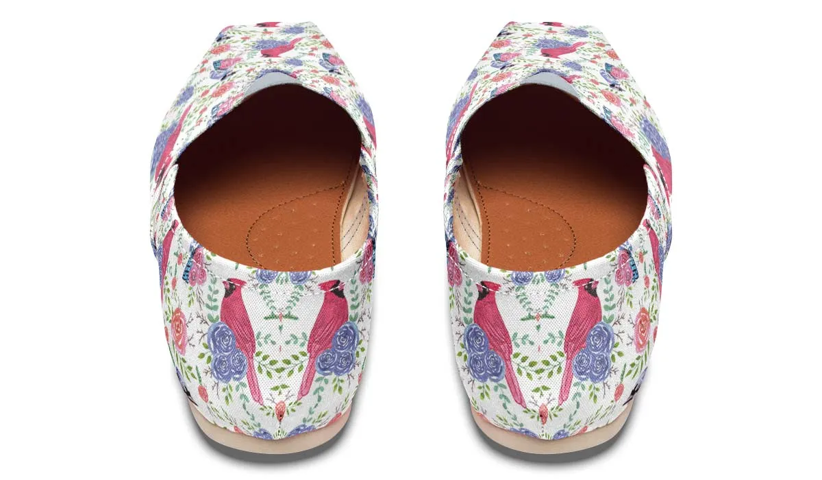 Cardinals And Bluejays Pattern Casual Shoes