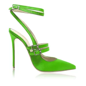 CAROLINE SATIN GREEN