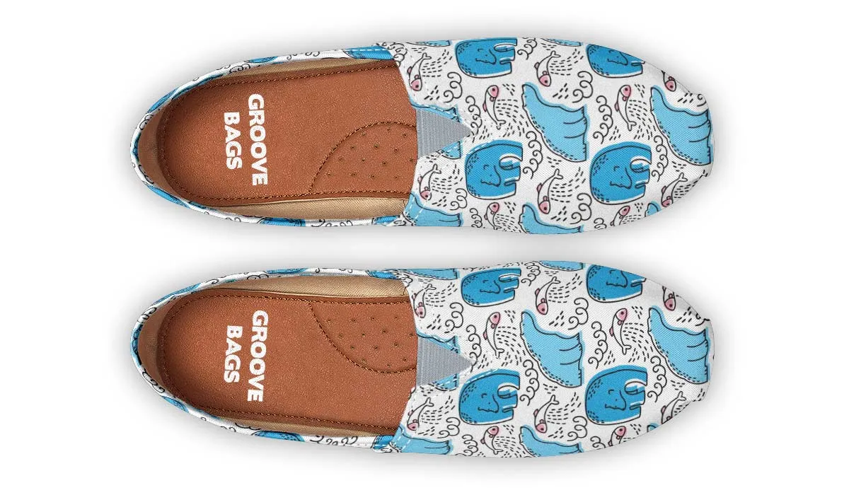 Cartoon Polar Bear Fishing Casual Shoes