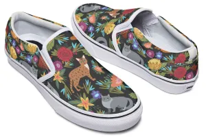 Cat Flower Slip-On Shoes