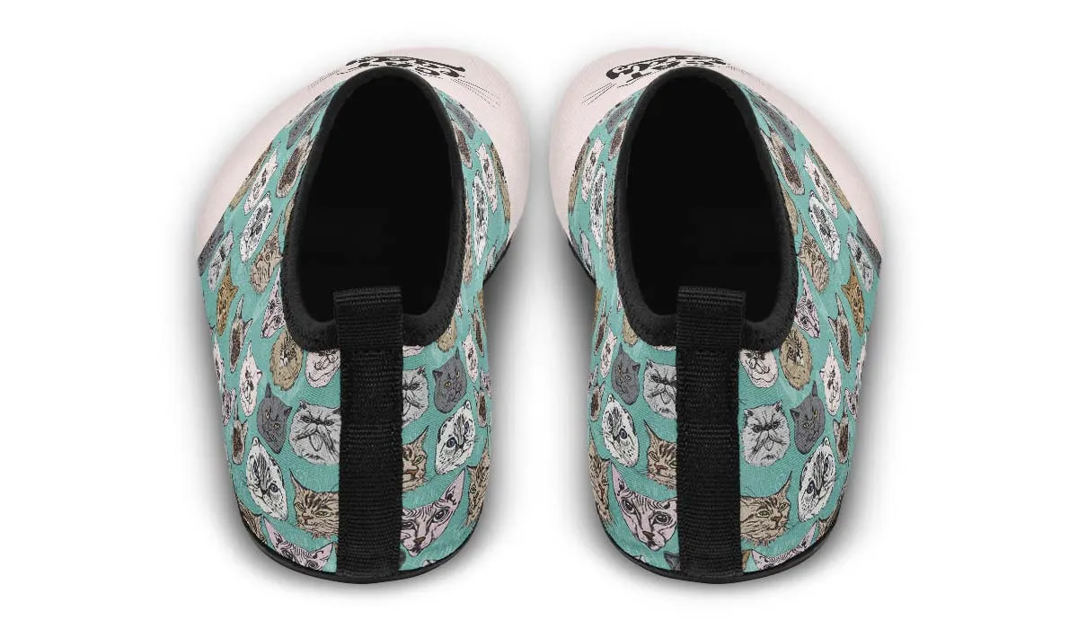 Cat Lady Aqua Barefoot Shoes
