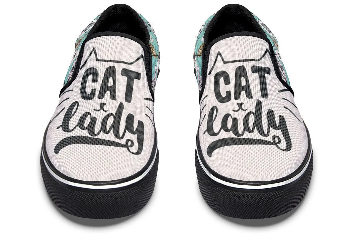 Cat Lady Slip-On Shoes
