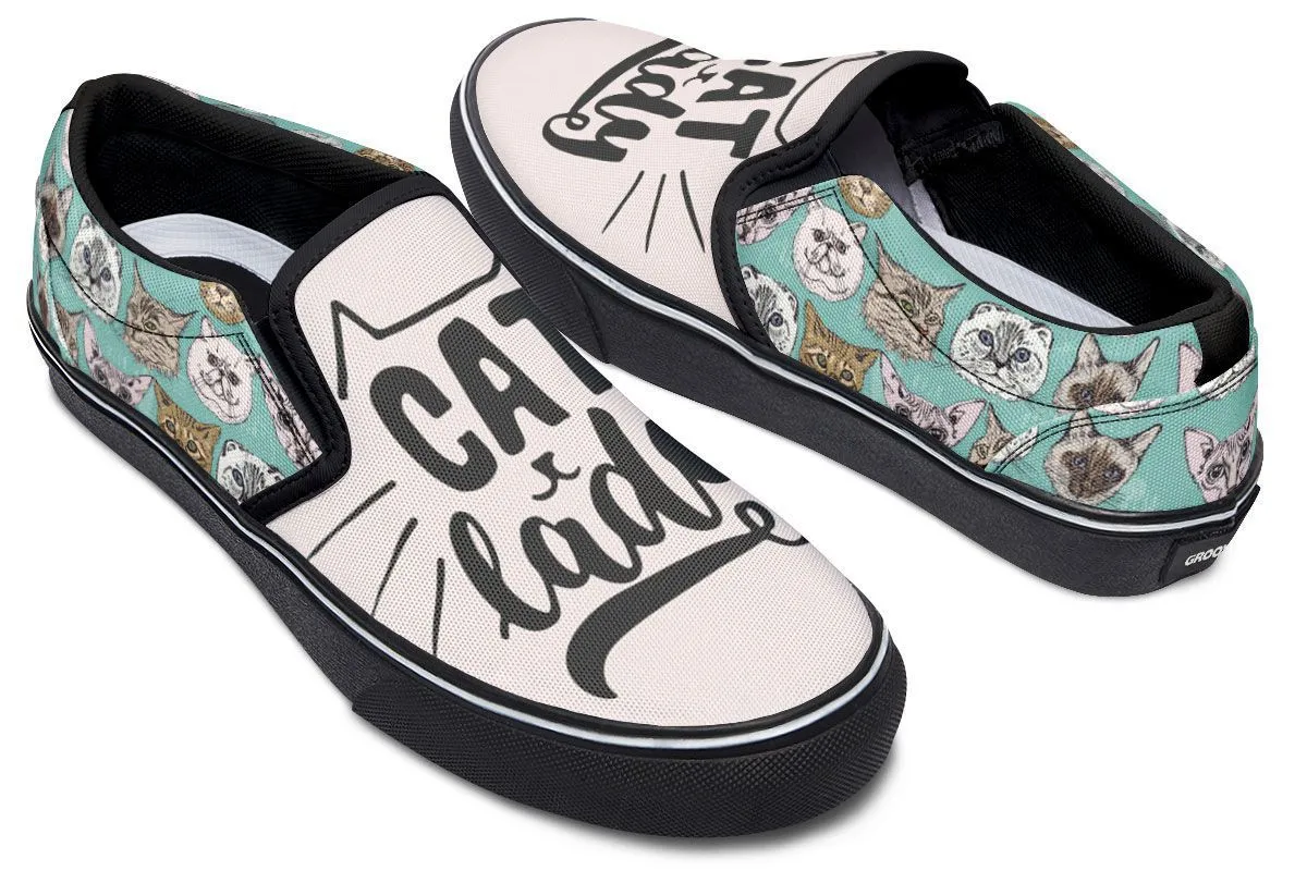 Cat Lady Slip-On Shoes