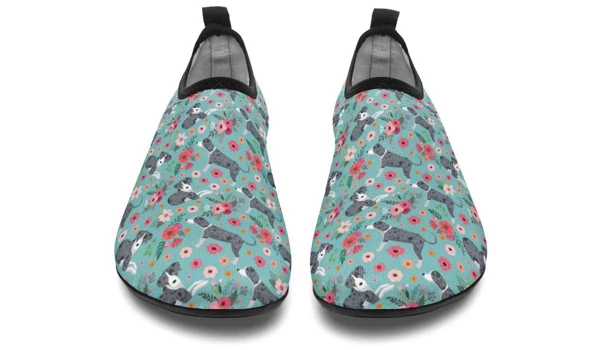 Catahoula Flower Aqua Barefoot Shoes