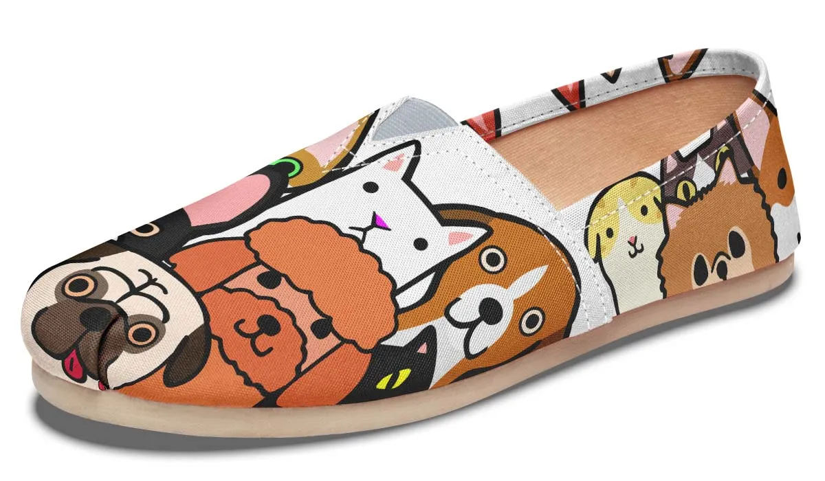 Cats And Dogs Veterinarian Casual Shoes