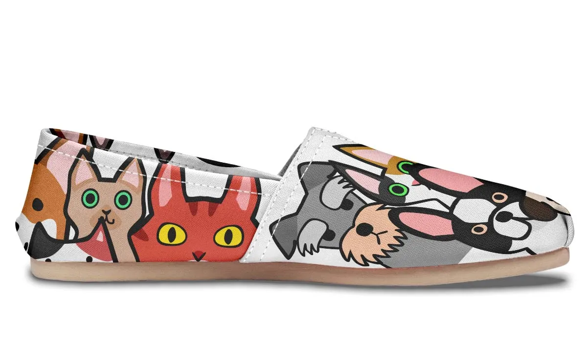 Cats And Dogs Veterinarian Casual Shoes