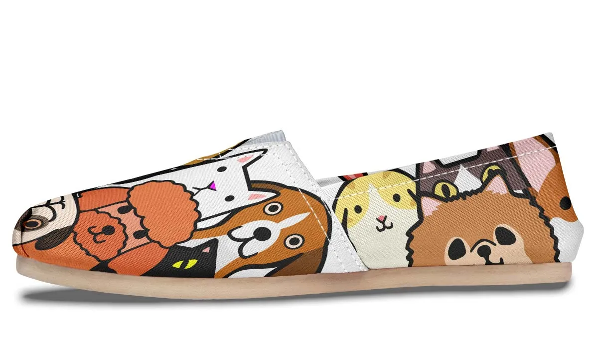Cats And Dogs Veterinarian Casual Shoes