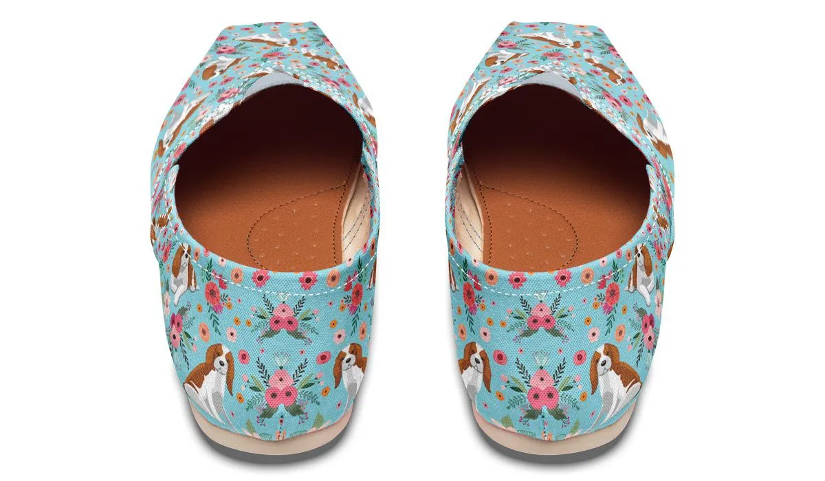 Cavalier King Charles Flower Casual Shoe