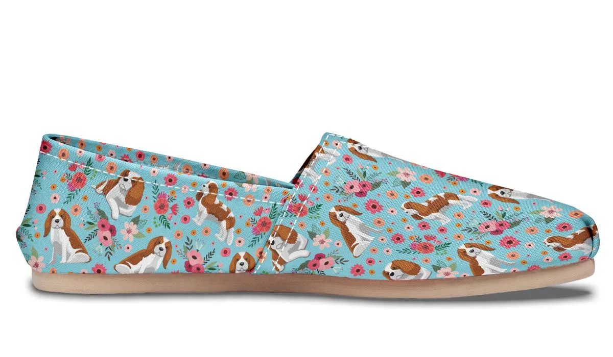 Cavalier King Charles Flower Casual Shoe