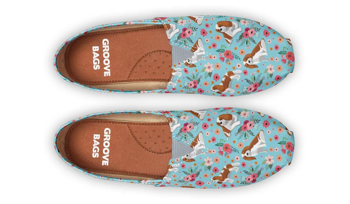 Cavalier King Charles Flower Casual Shoe