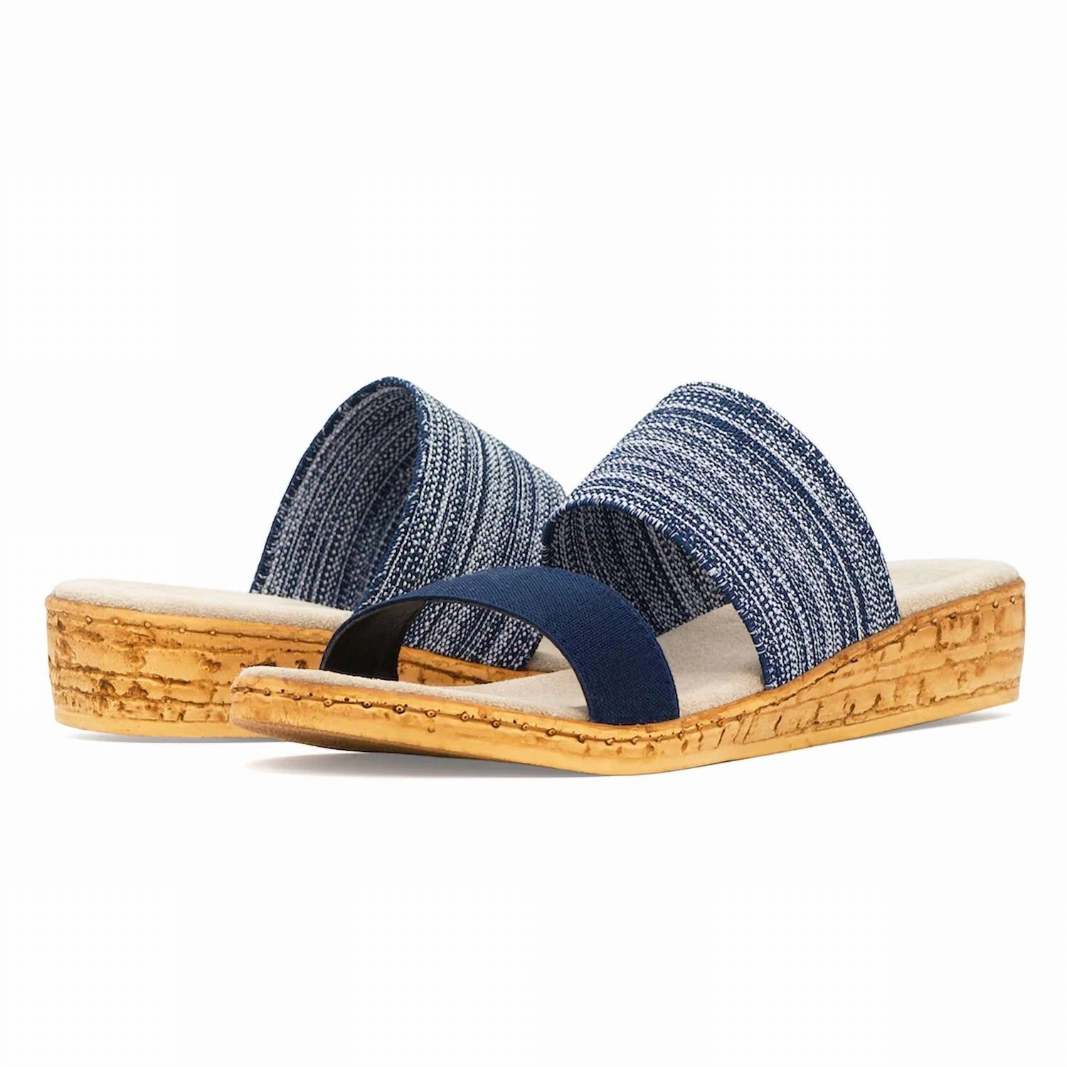 Cecilia Navy/denim Slide Sandal