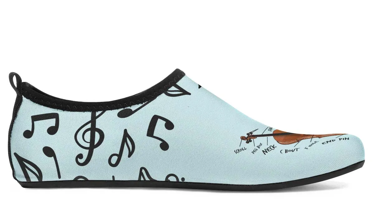 Cello Diagram Aqua Barefoot Shoes