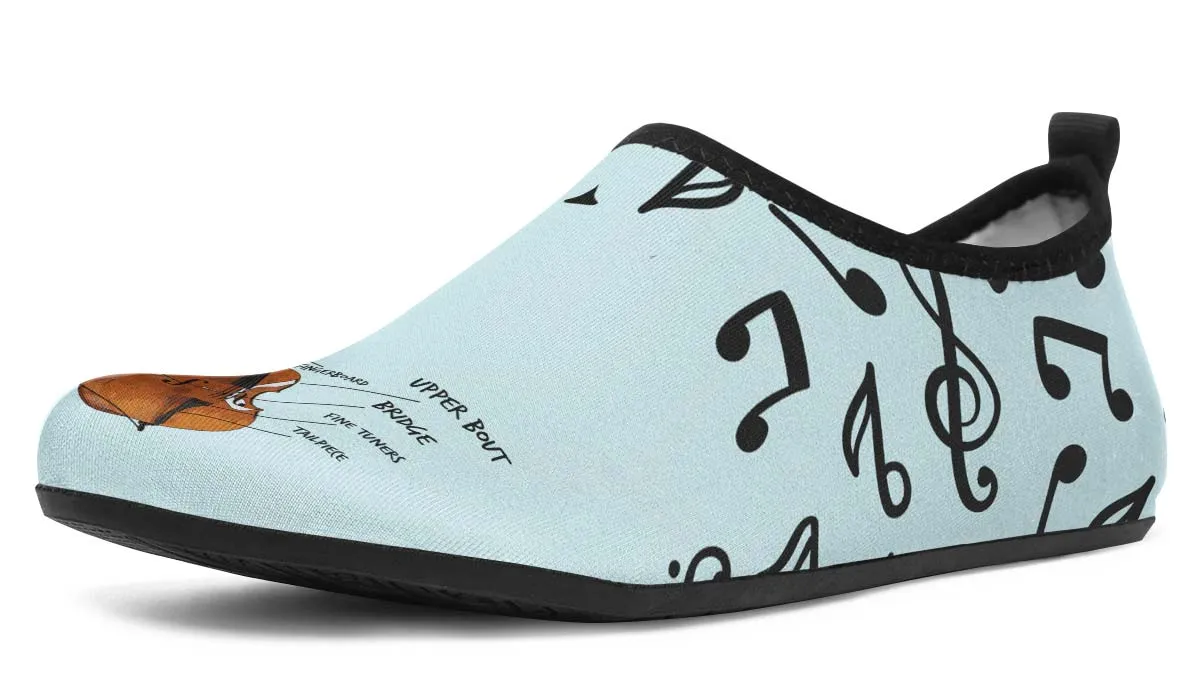 Cello Diagram Aqua Barefoot Shoes