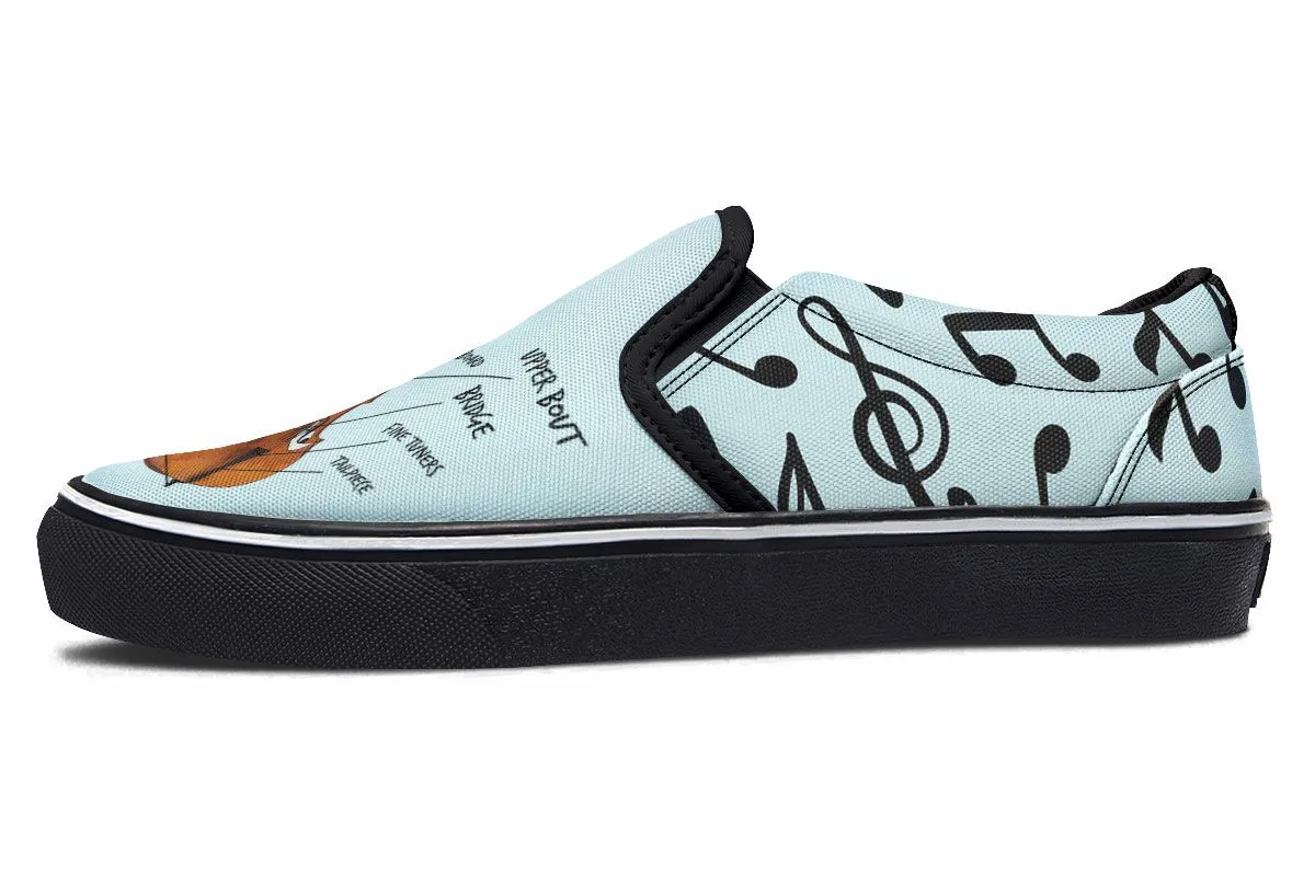 Cello Diagram Slip-On Shoes