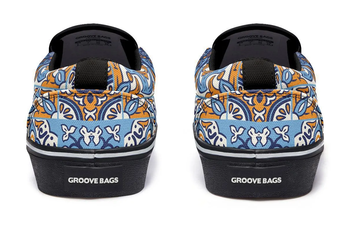 Ceramic Roosters Slip-On Shoes