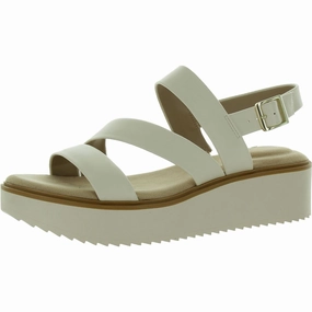Cessey Womens Slip On Wedge Platform Sandals