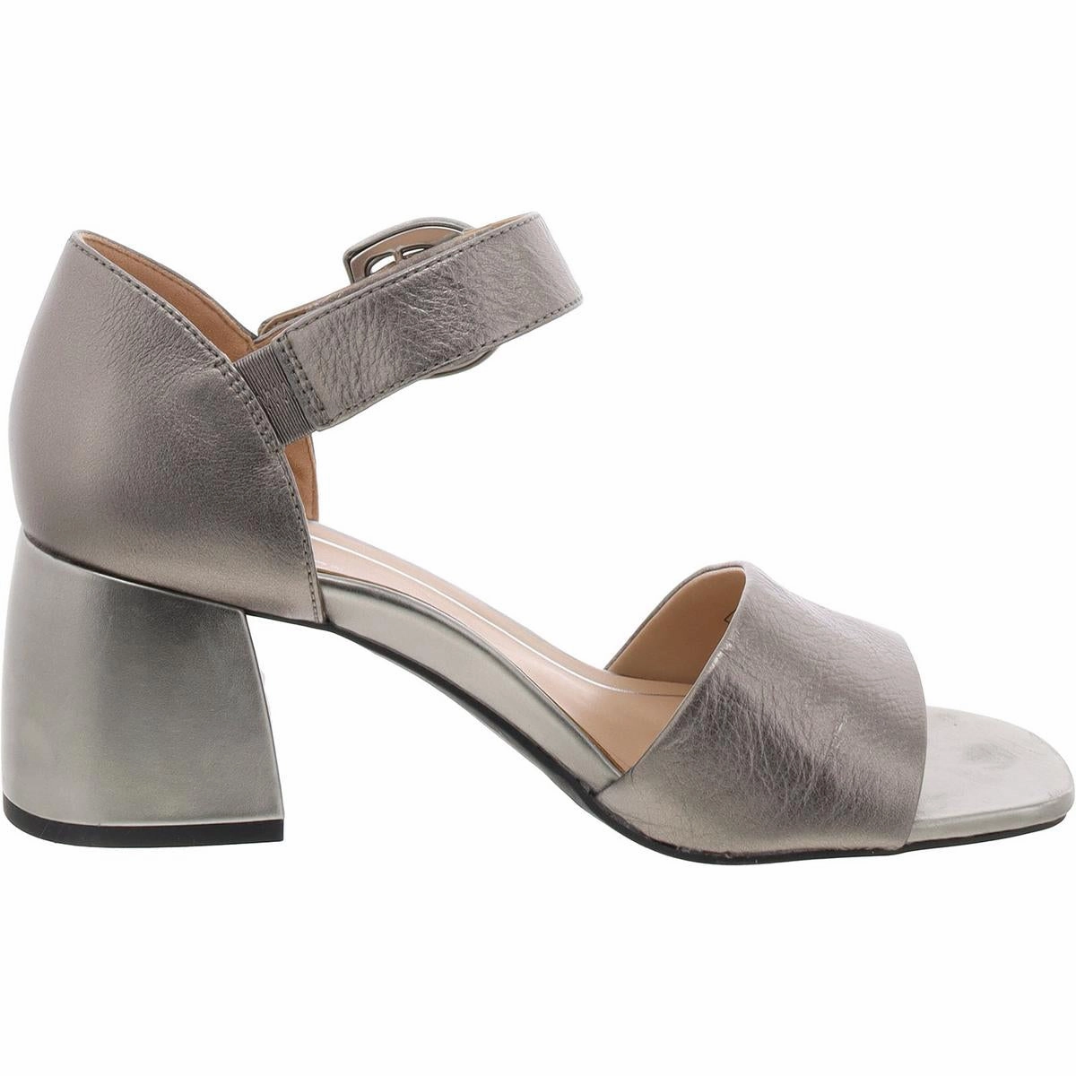 Chardonnay Womens Adjustable Leather Block Heel