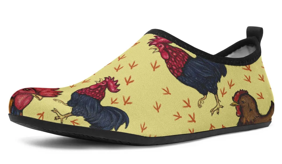 Chicken Aqua Barefoot Shoes