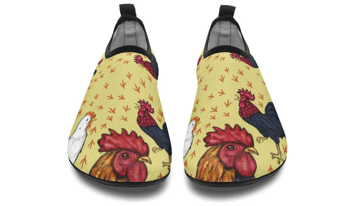 Chicken Aqua Barefoot Shoes