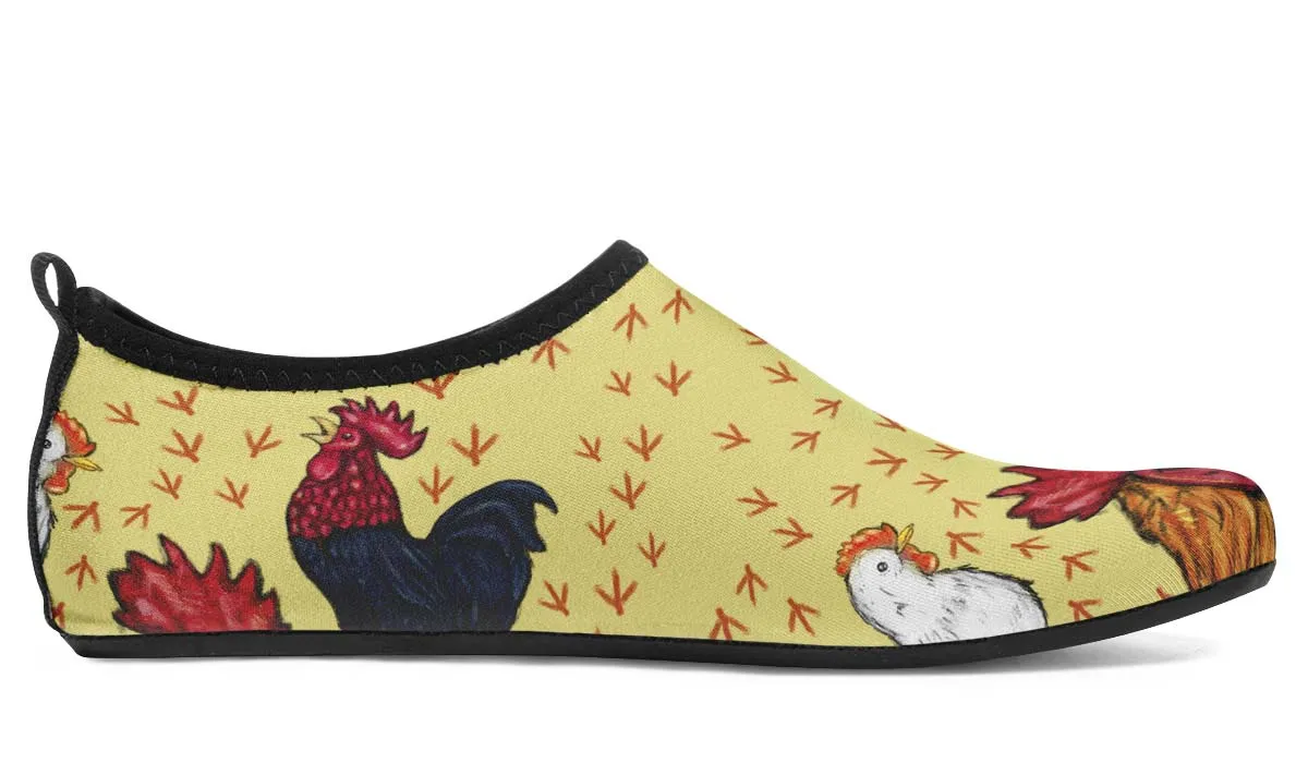 Chicken Aqua Barefoot Shoes