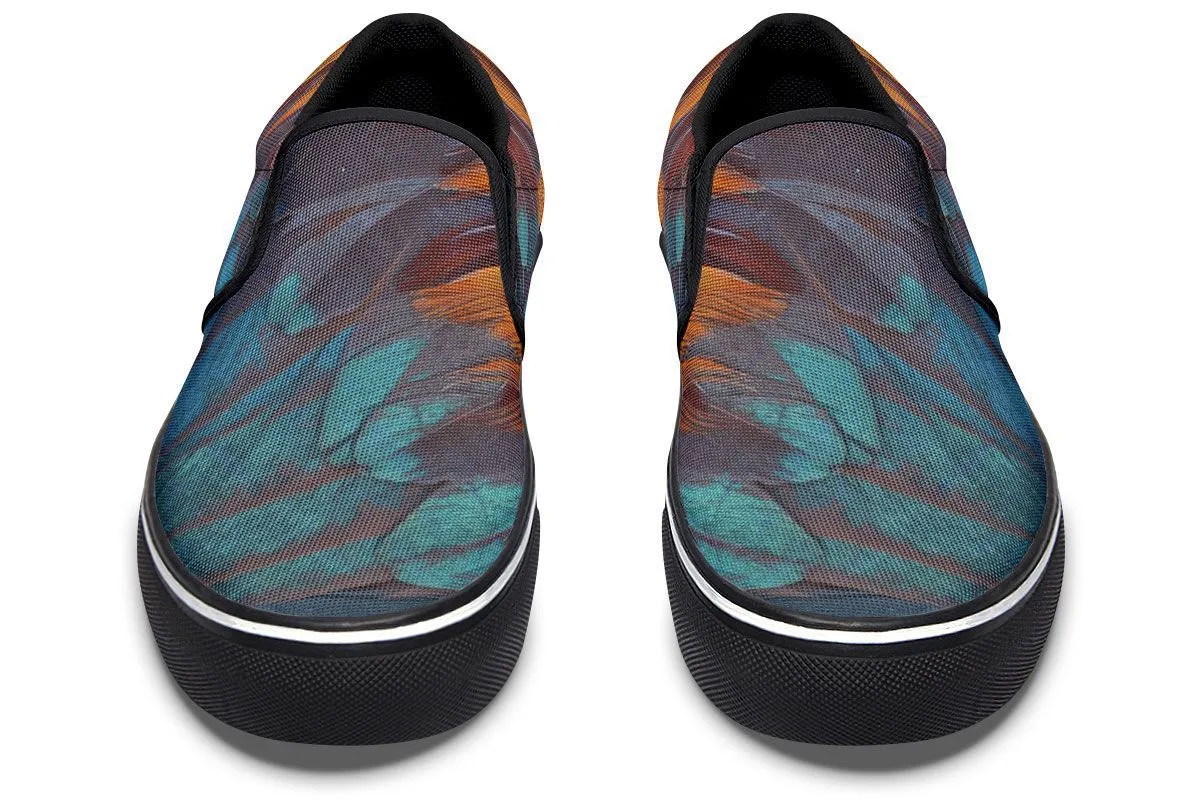 Chicken Feather Slip-On Shoes