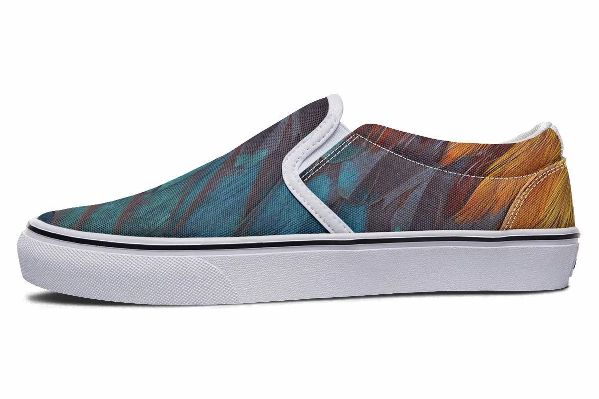 Chicken Feather Slip-On Shoes