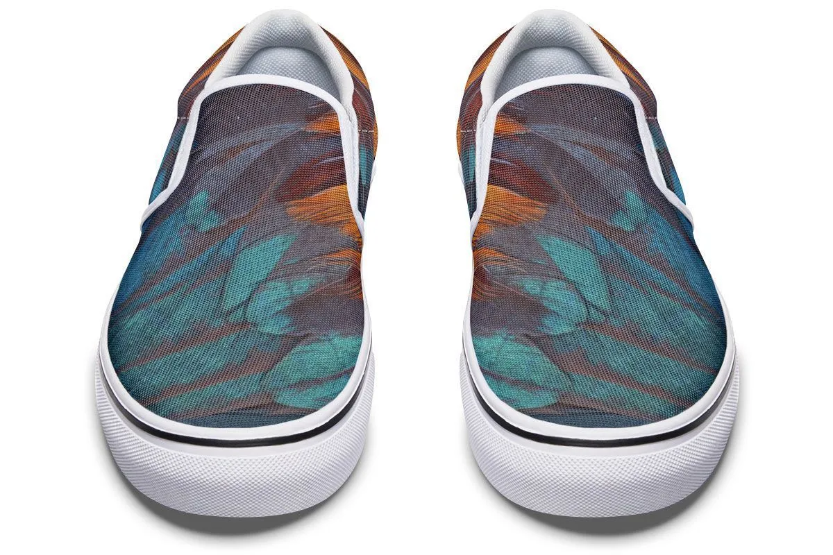 Chicken Feather Slip-On Shoes
