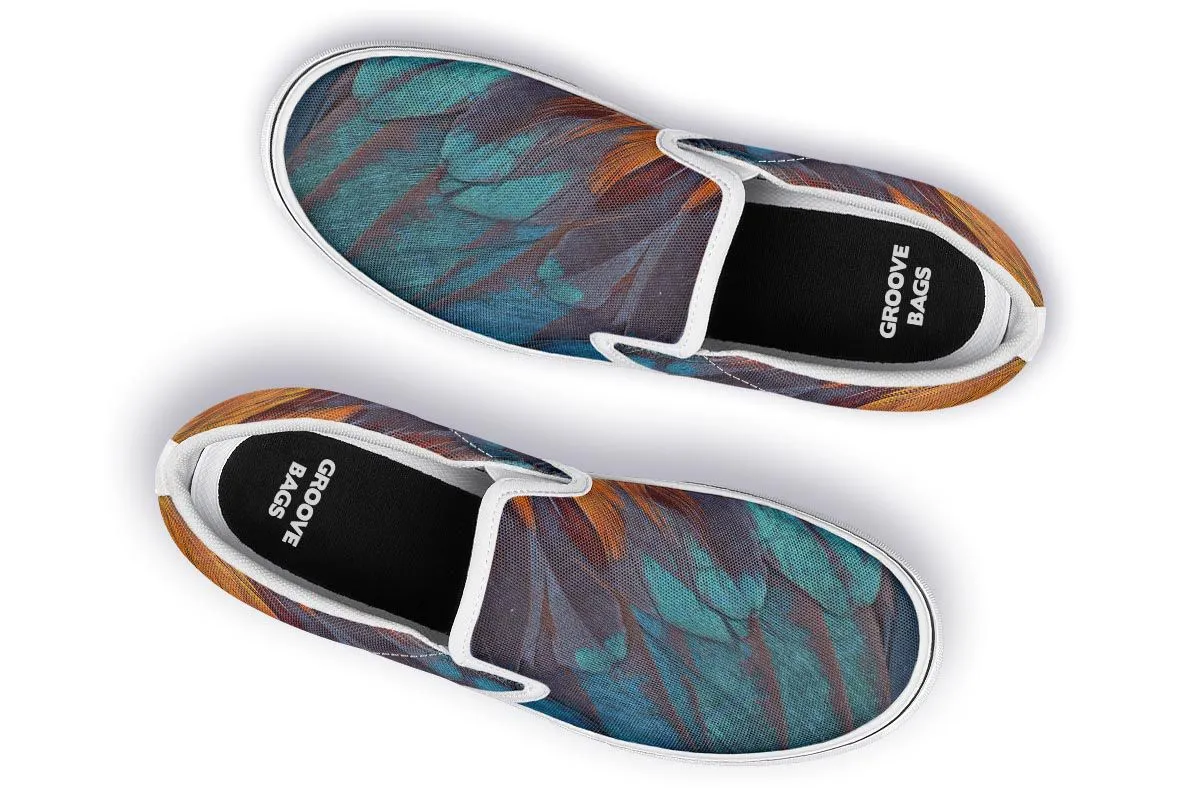 Chicken Feather Slip-On Shoes