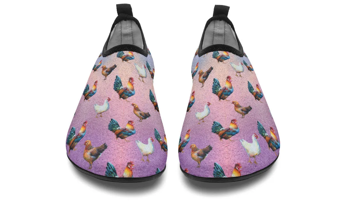 Chicken Lovers Aqua Barefoot Shoes