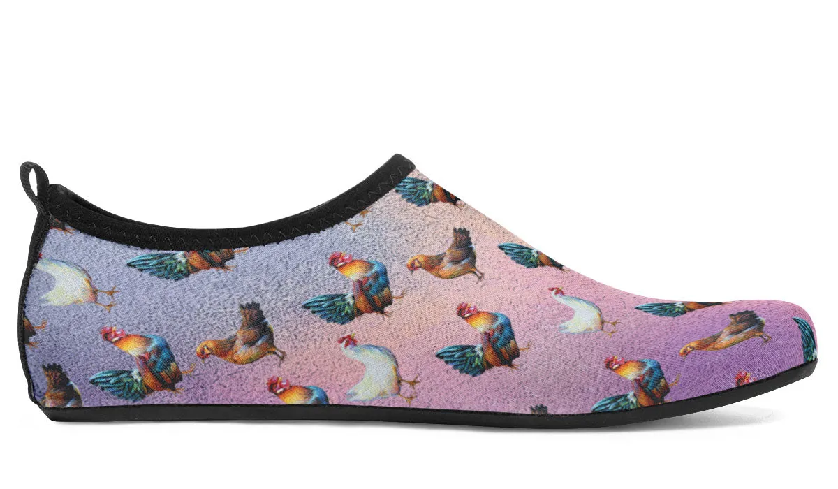 Chicken Lovers Aqua Barefoot Shoes