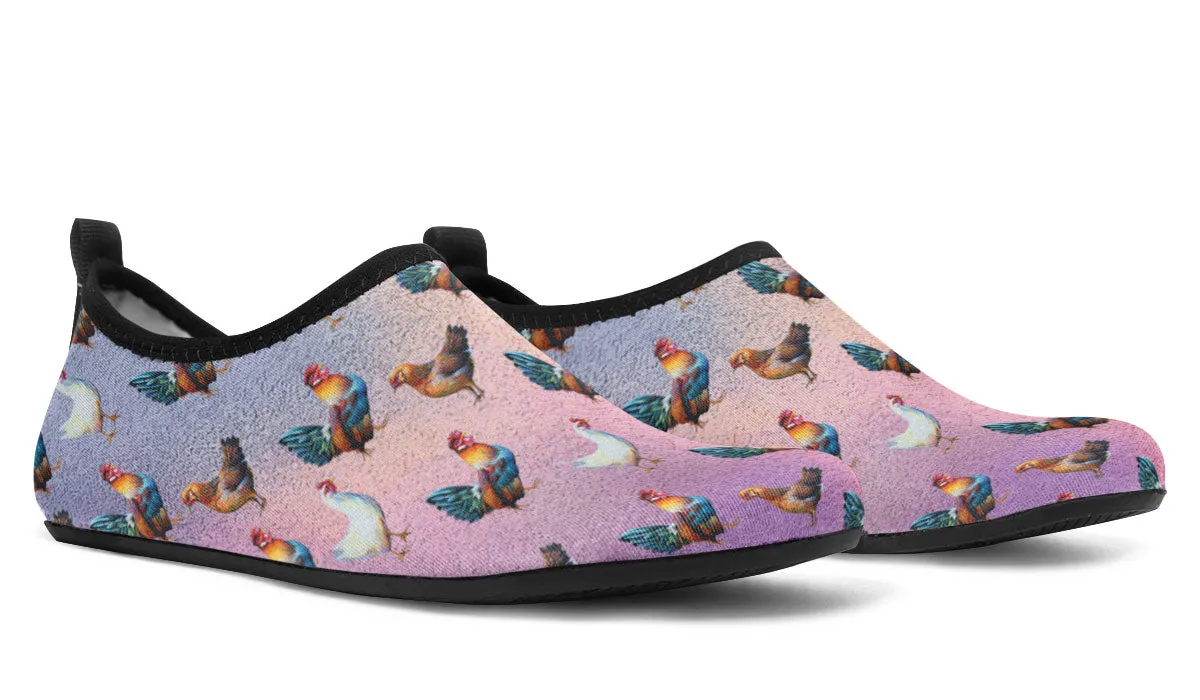 Chicken Lovers Aqua Barefoot Shoes