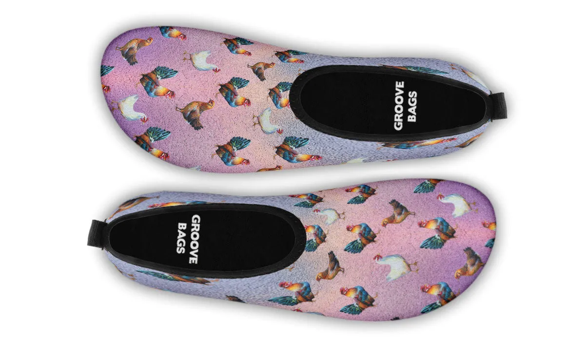Chicken Lovers Aqua Barefoot Shoes