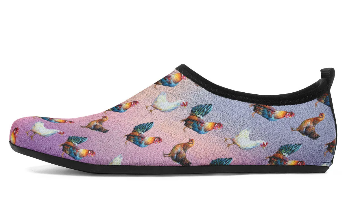 Chicken Lovers Aqua Barefoot Shoes