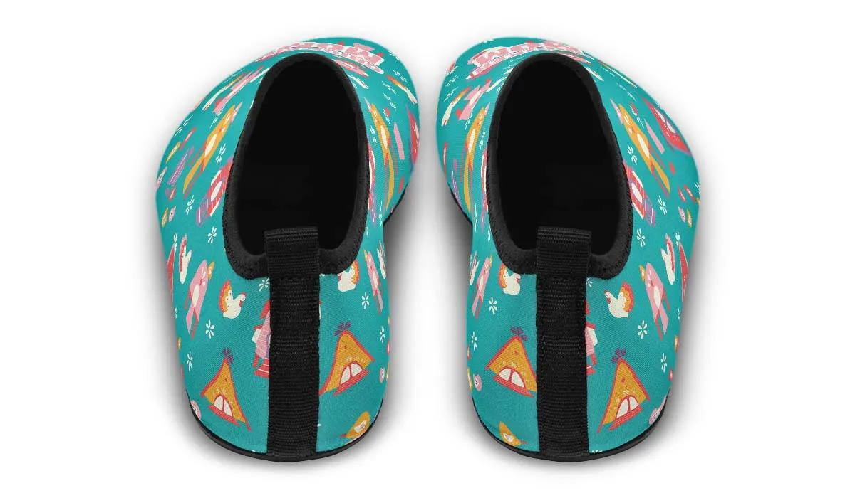 Chicken Mom Aqua Barefoot Shoes