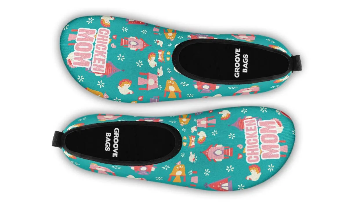 Chicken Mom Aqua Barefoot Shoes