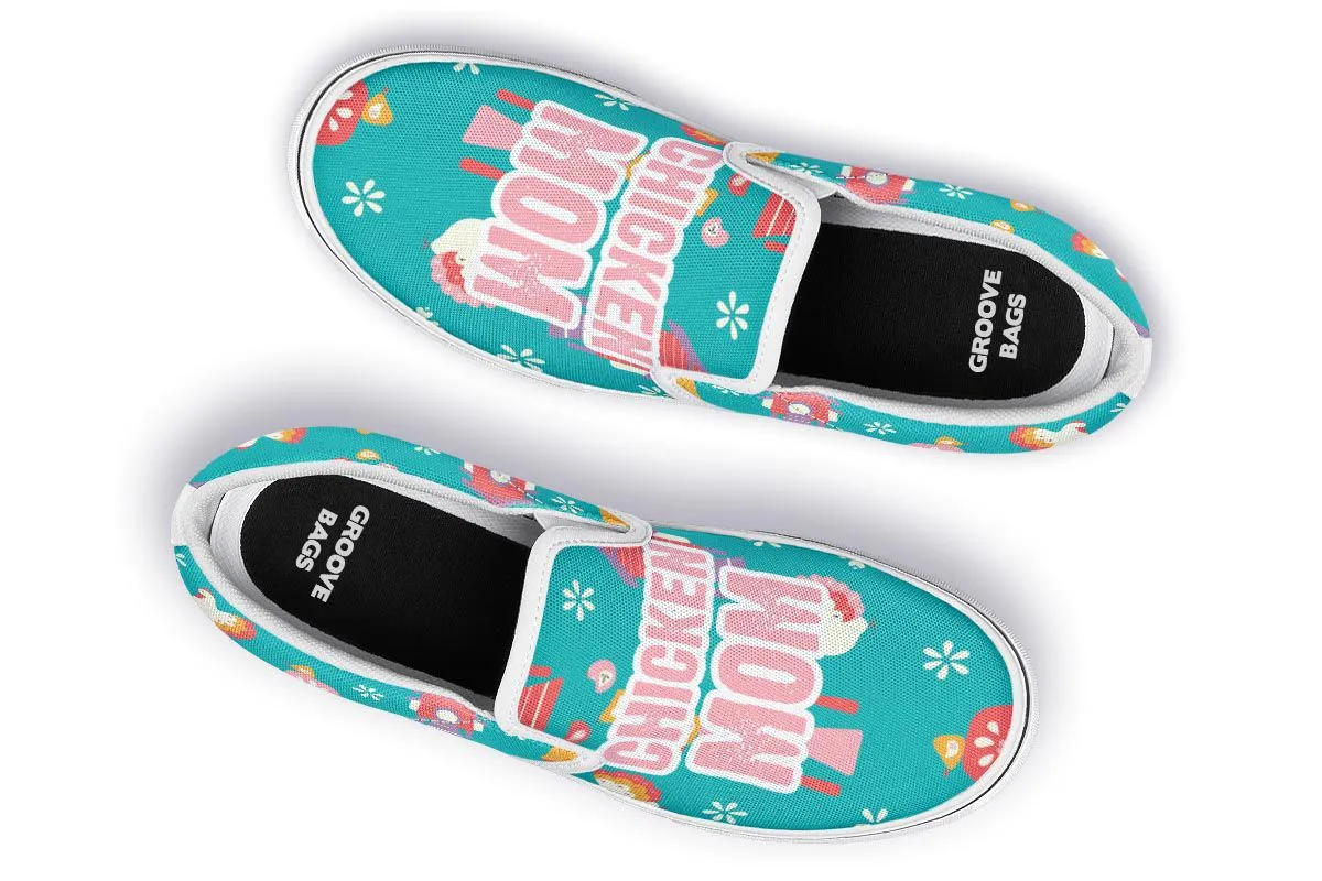 Chicken Mom Slip-On Shoes