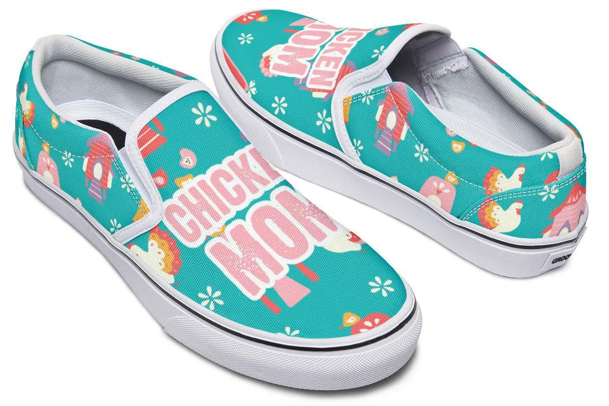 Chicken Mom Slip-On Shoes
