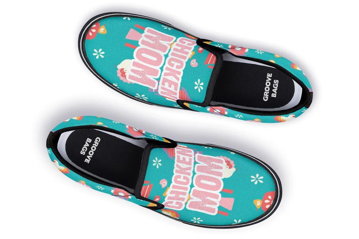 Chicken Mom Slip-On Shoes