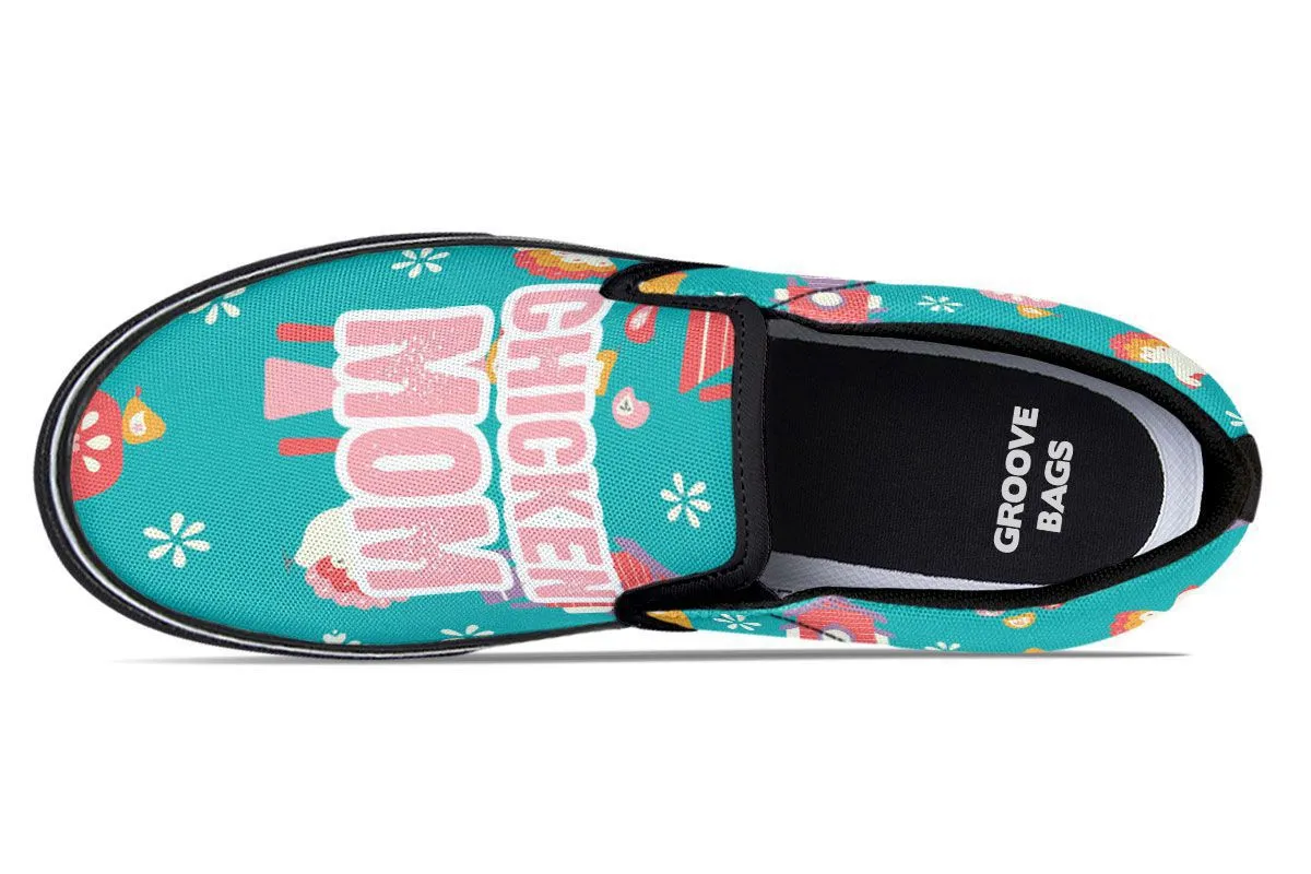 Chicken Mom Slip-On Shoes