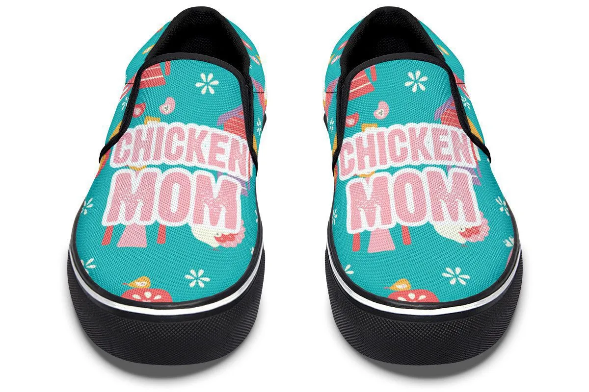 Chicken Mom Slip-On Shoes